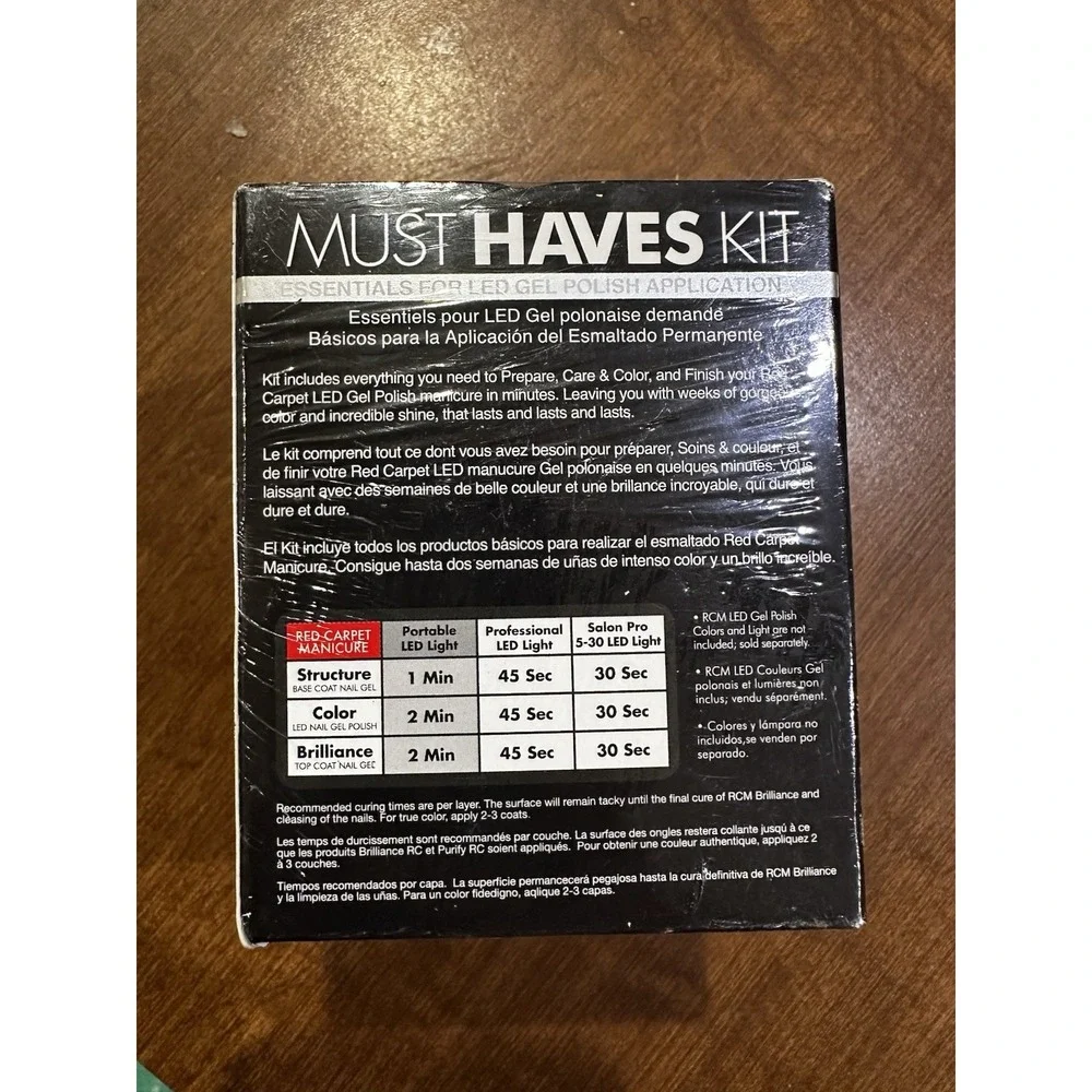 Red Carpet Manicure MUST HAVES KIT LED Gel Nail Polish